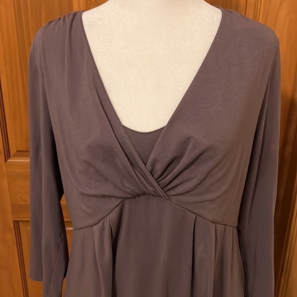 Garnet Hill Gray Dress Size L - Picture 2 of 5